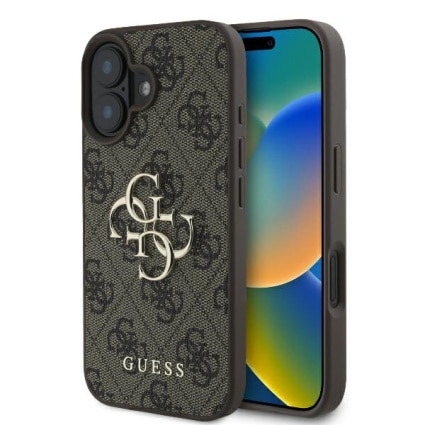 Guess 4G Big Logo Collection Leather Hard Case iPhone 16 plus